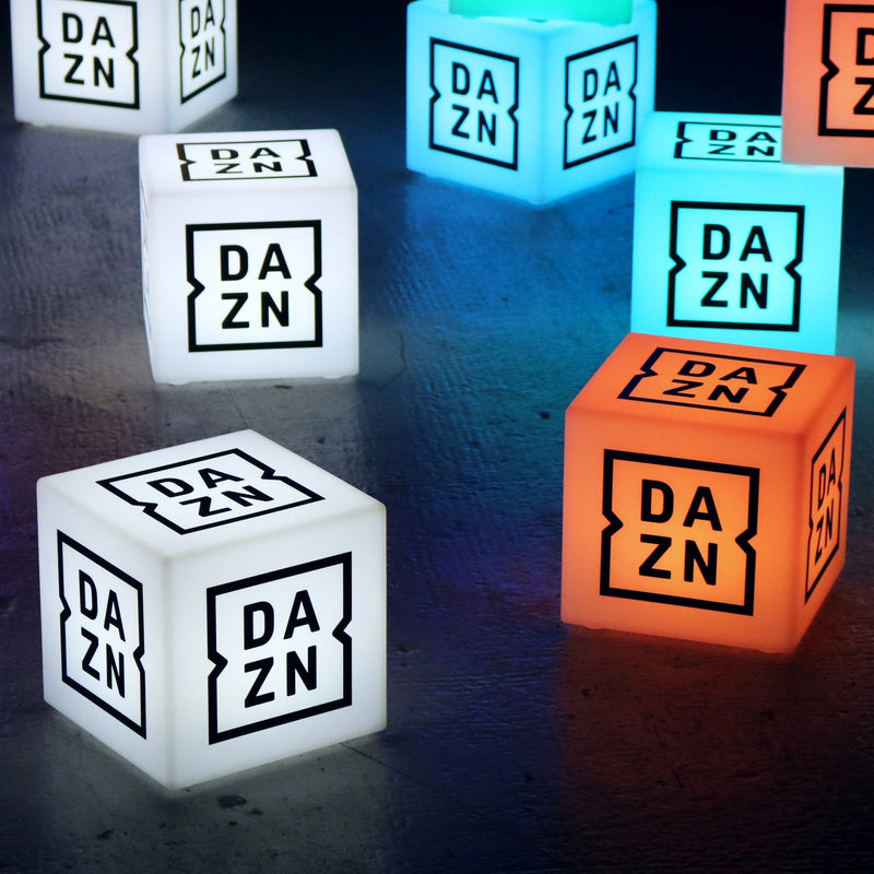 Enseigne lumineuse Cadeau corporatif personnalisé sans fil avec changement de couleurs Cube LED Pub