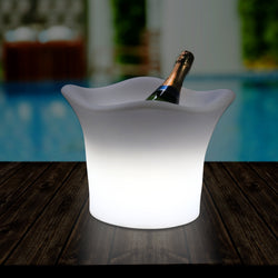 Seau à glace LED jardin extérieur Refroidisseur vin éclairage patio couleur changeante sur secteur