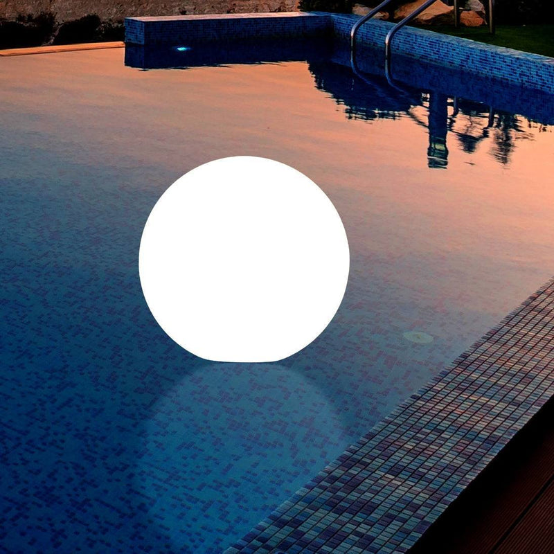 Boule LED Flottante Grande 50cm, Lumière Flottante Piscine Multicolore Extérieur