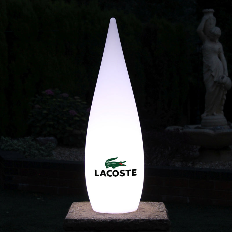 Objet personnalisé Lampadaire pot de fleurs illuminé extérieur jardin Lampe à poser Publicité 80 cm